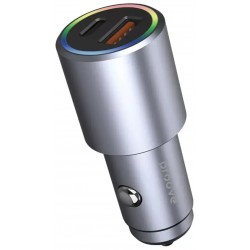 Автомобильное зарядное устройство Proove Double Energy Plus 53W (USB + Type-C) Metal Gray (ACDE53110004)