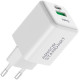 Мережевий зарядний пристрій ArmorStandart AR371 30W GaN Type-C + USB White (ARM77549) - Фото 2
