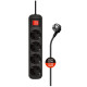 Фильтр питания СolorWay 4 розетки 2м Black (CW-PSEA42BK)