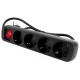 Фильтр питания СolorWay 4 розетки 2м Black (CW-PSEA42BK) - Фото 3