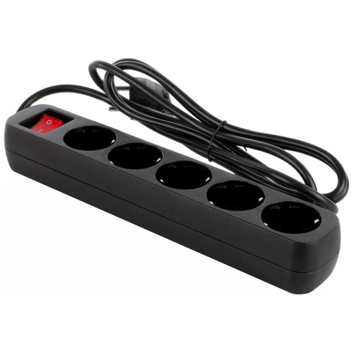 Фильтр питания СolorWay 5 розеток 2м Black (CW-PSEA52BK)