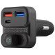 FM-трансмиттер Proove FM Launcher Luxor SE 36W (PD+QC3.0) Type-C+USB Gray (FMLX20120003) - Фото 3