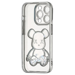 Чохол Shining Bear Case для iPhone 15 Pro Silver