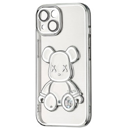 Чохол Shining Bear Case для iPhone 15 Silver