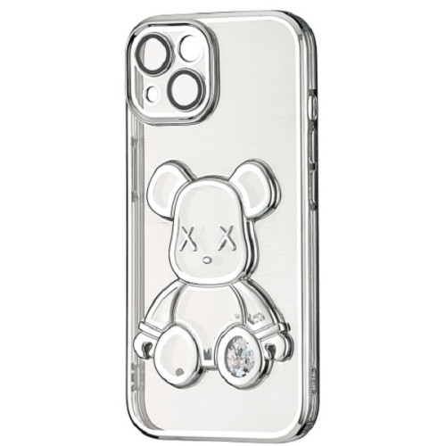 Чохол Shining Bear Case для iPhone 15 Silver