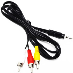 Кабель Atcom 3xRCA to 3.5 мм (M/M) 1.8 м Черный (17320)