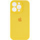 Чехол Silicone Case Full Camera для iPhone 16 Pro Max Yellow - Фото 1