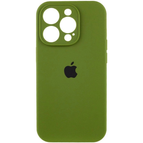 Чехол Silicone Case Full Camera для iPhone 16 Pro Max Dark Olive