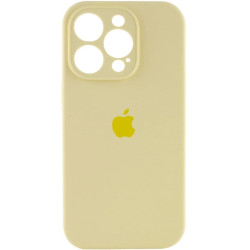 Чехол Silicone Case Full Camera для iPhone 16 Pro Max Mellow Yellow