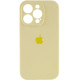 Чехол Silicone Case Full Camera для iPhone 16 Pro Max Mellow Yellow - Фото 1