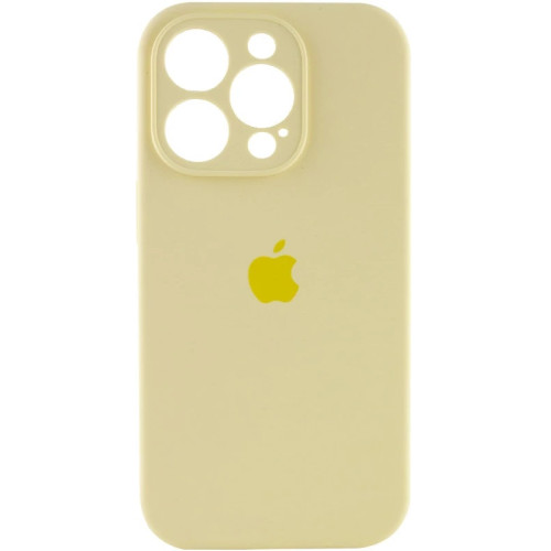 Чехол Silicone Case Full Camera для iPhone 16 Pro Max Mellow Yellow