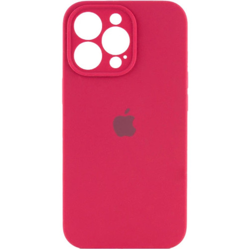 Чехол Silicone Case Full Camera для iPhone 16 Pro Rose Red