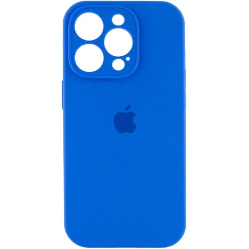 Чехол Silicone Case Full Camera для iPhone 16 Pro Capri Blue
