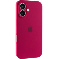 Чохол Silicone Case Full Camera для iPhone 16 Rose Red