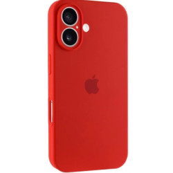 Чехол Silicone Case Full Camera для iPhone 16 Red