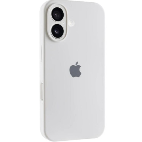 Чехол Silicone Case Full Camera для iPhone 16 White