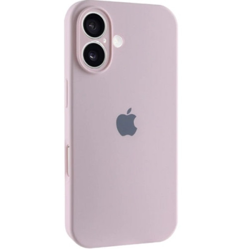 Чехол Silicone Case Full Camera для iPhone 16 Chalk Pink