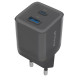 Сетевое зарядное устройство Proove Pure GaN Plus 30W (Type-C + USB) Black (WCPU30111201) - Фото 1