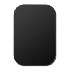 Магнітний тримач-пластина для смартфону (45x65mm) Black