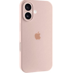 Чехол Silicone Case Full Camera для iPhone 16 Pink Sand