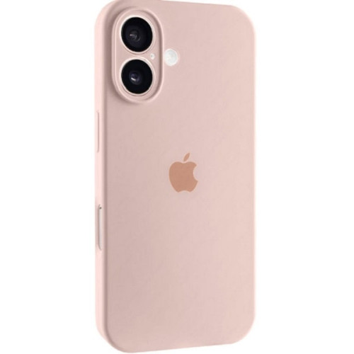 Чехол Silicone Case Full Camera для iPhone 16 Pink Sand