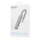 USB HUB Proove Iron Link 5 in 1 (2*Type-C + 2*USB3.0 + HDMI) Silver (HBIL00222024) - Фото 3