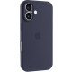 Чехол Silicone Case Full Camera для iPhone 16 Midnight Blue - Фото 2