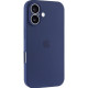 Чехол Silicone Case Full Camera для iPhone 16 Deep Navy - Фото 2