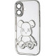 Чехол Shining Bear Case Protected Camera для iPhone 16 Silver