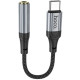 Адаптер Hoco LS36 Fresh Digital Type-C to 3.5 mm audio converter Black - Фото 1