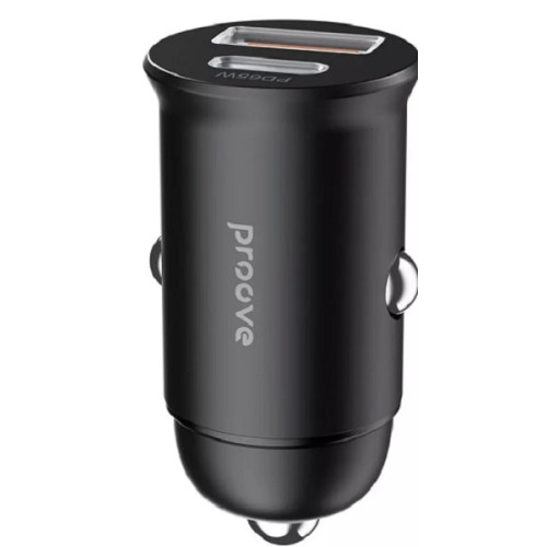 Автомобильное зарядное устройство Proove Tiny Power Pro 65W (Type-C + USB) Black (ACTP65110001)