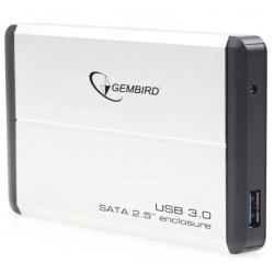Внешний карман Gembird SATA HDD 2.5 USB 3.0, Silver (EE2-U3S-2-S)