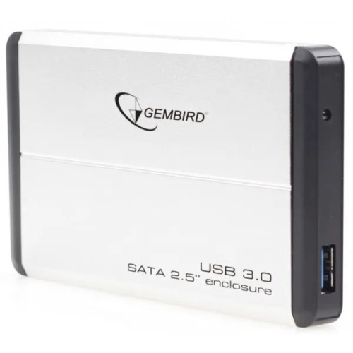 Внешний карман Gembird SATA HDD 2.5 USB 3.0, Silver (EE2-U3S-2-S)