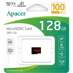 Карта пам'яті Apacer microSDHC 128GB UHS-I Class 10 (AP128GMCSX10UB-RA)