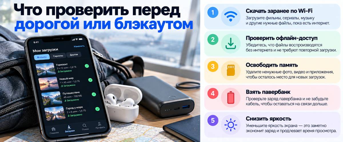 Что проверить перед блэкаутом для офлайн-просмотра