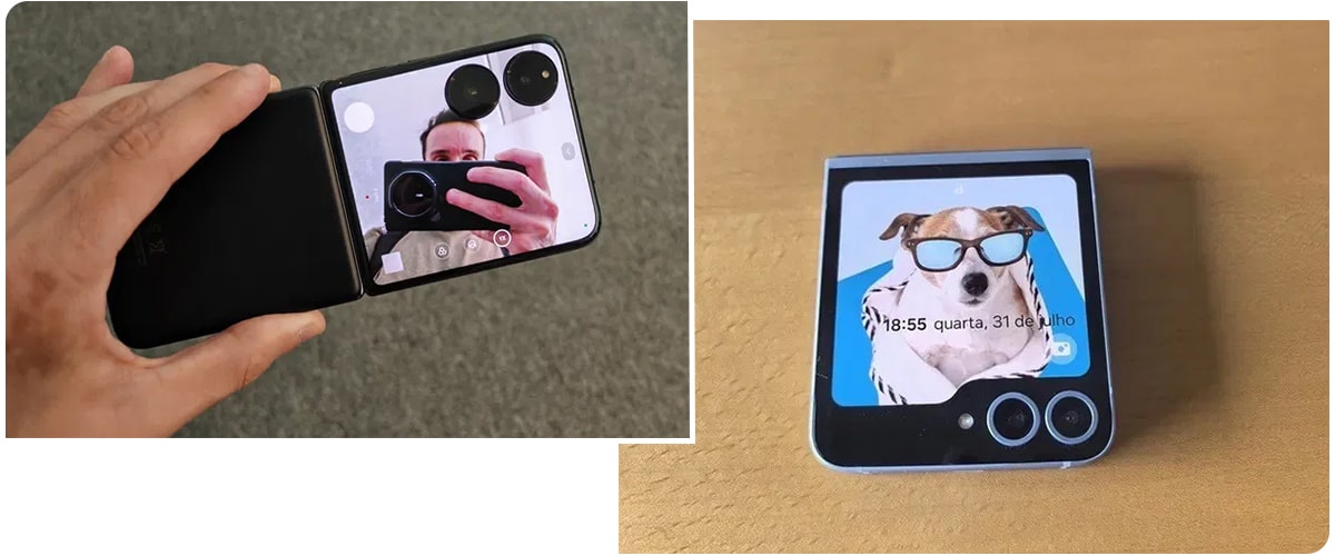 Зовнішні екрани Galaxy Flip 6 та Xiaomi Mix Flip