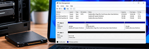 Новый SSD не отображается в Windows: как подготовить накопитель к работе