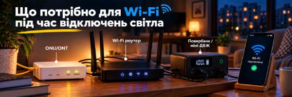 Что нужно для Wi-Fi во время отключений света?