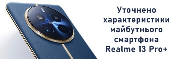 Уточнены характеристики будущего смартфона Realme 13 Pro+