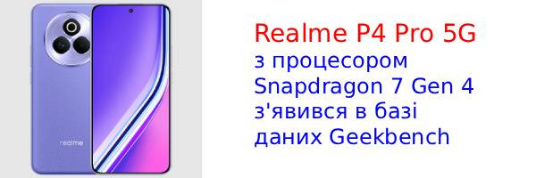 Realme P4 Pro 5G со Snapdragon 7 Gen 4 и 12 ГБ ОЗУ выйдет в этом месяце