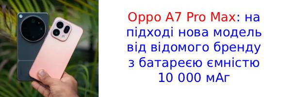 Раскрыты характеристики Oppo A7 Pro Max с гигантской батареей