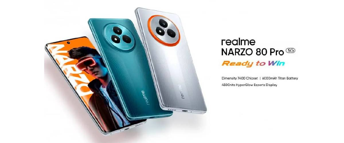Realme представила смартфони Narzo 80 Pro 5G та Narzo 80x 5G