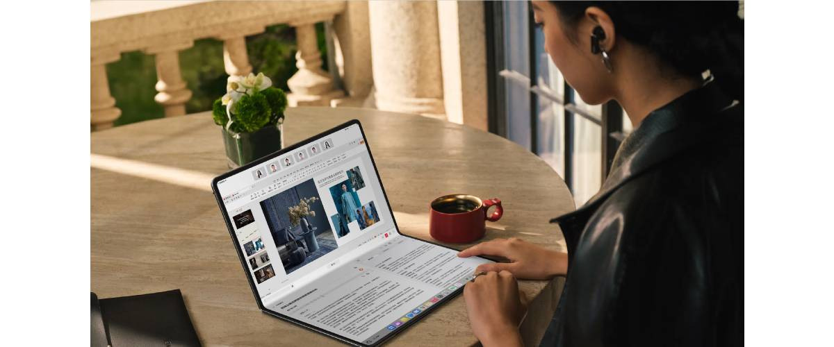 Huawei представила гнучкий ноутбук MateBook Fold Ultimate Design